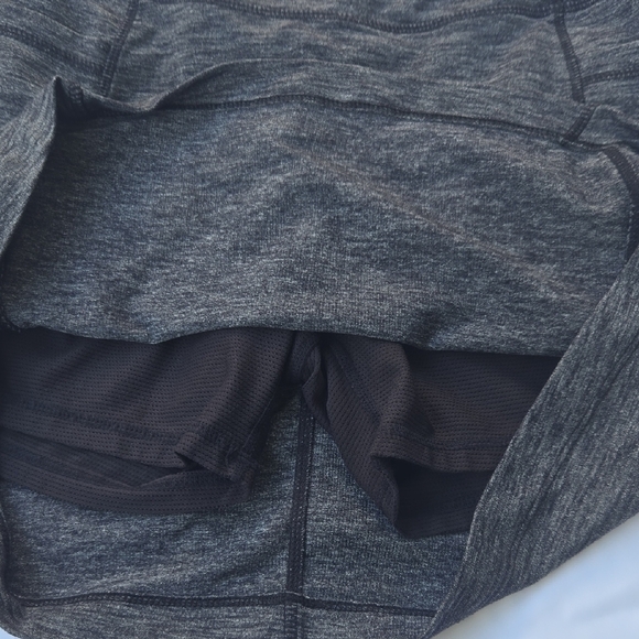 Athleta Gray Mini Skater Skirt for Athletic Wear - Picture 5 of 5
